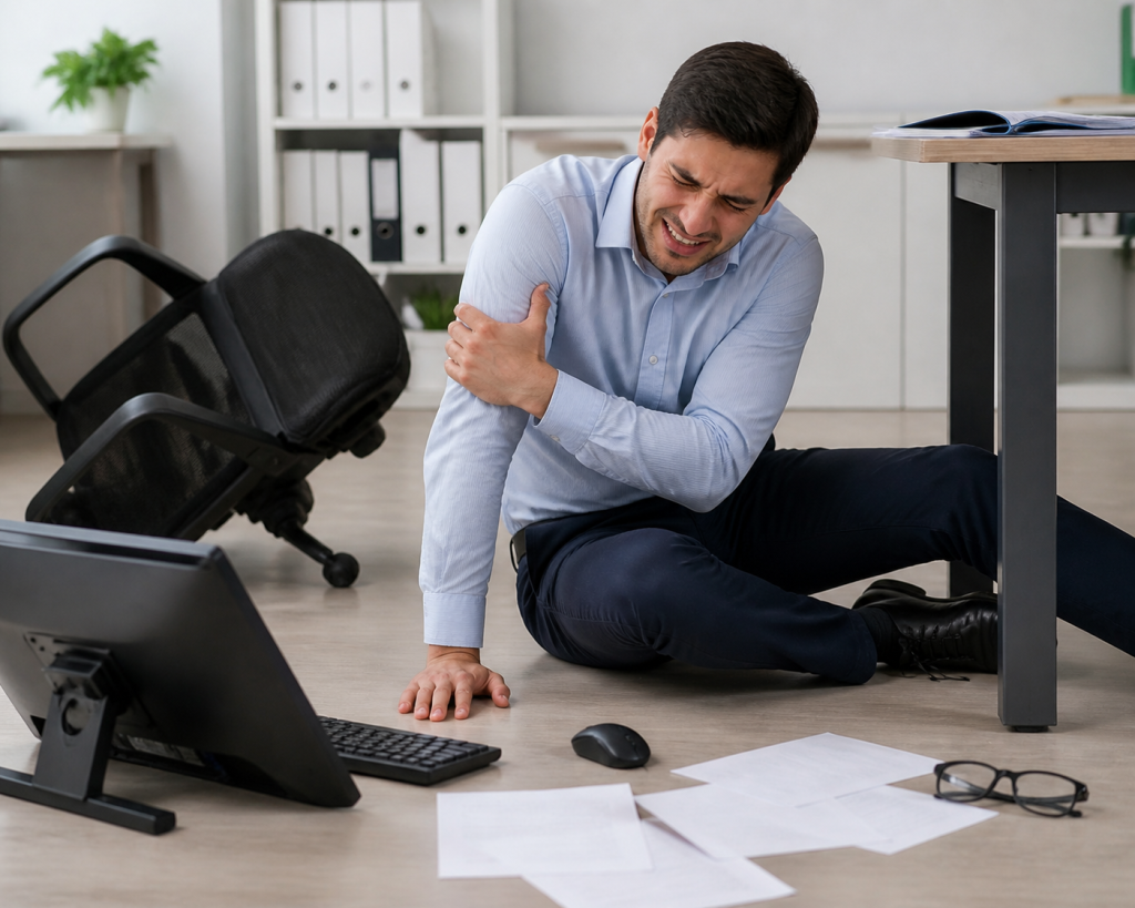 Qué Hacer si Te Lesionas Mientras Usas Equipos de Oficina en el Trabajo
